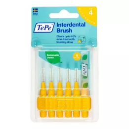 TEPE Cepillo interdental original 0,7 mm ISO 4 amarillo, 6 uds