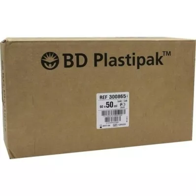 BD PLASTIPAK Spr.50 ml Luer Lok centr., 60X50 ml