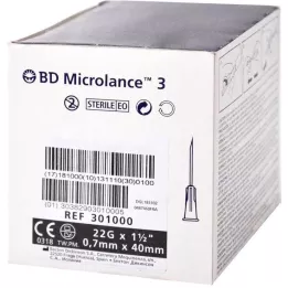 BD MICROLANCE Cánula especial 22 G 1 1/2, 100 uds