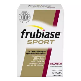FRUBIASE SPORT Pastillas efervescentes de frutas del bosque, 20 uds