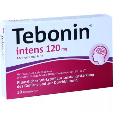 TEBONIN comprimidos recubiertos intensivos de 120 mg, 30 unidades