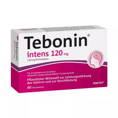 TEBONIN comprimidos recubiertos intensivos de 120 mg, 60 unidades