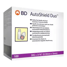 BD AUTOSHIELD Agujas de seguridad Duo de 5 mm, 100 unidades