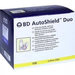 BD AUTOSHIELD Agujas de seguridad Duo de 8 mm, 100 unidades