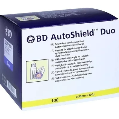 BD AUTOSHIELD Agujas de seguridad Duo de 8 mm, 100 unidades