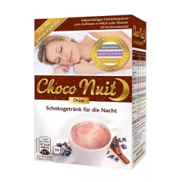 CHOCO NUIT Polvo para bebida de chocolate Good Night, 10 uds