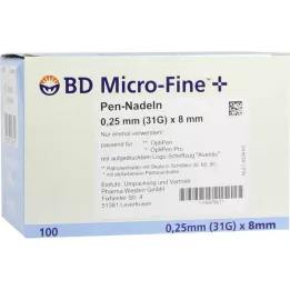 BD Microfinas + 8 agujas 0,25x8 mm, 100 uds