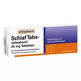 SCHLAF TABS-ratiopharm 25 mg comprimidos, 20 uds