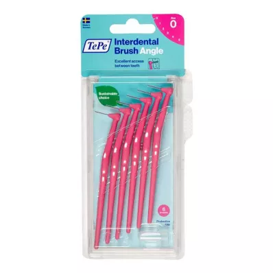 TEPE Cepillo interdental Ángulo 0,4mm ISO 0 rosa, 6 uds