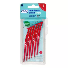 TEPE Cepillo interdental Ángulo 0,5mm ISO 2 rojo, 6 pzs