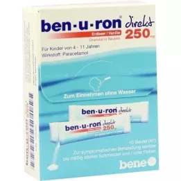 BEN-U-RON direct 250 mg gránulos fresa/vainilla, 10 uds