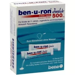 BEN-U-RON direct 500 mg gránulos fresa/vainilla, 10 uds