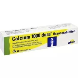 CALCIUM 1000 comprimidos efervescentes dura, 20 uds