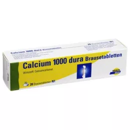 CALCIUM 1000 comprimidos efervescentes dura, 20 uds