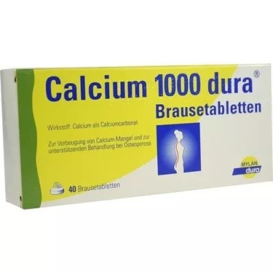 CALCIUM 1000 comprimidos efervescentes dura, 40 uds