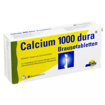 Tabletas efervescentes duras de calcio 1000, 40 piezas