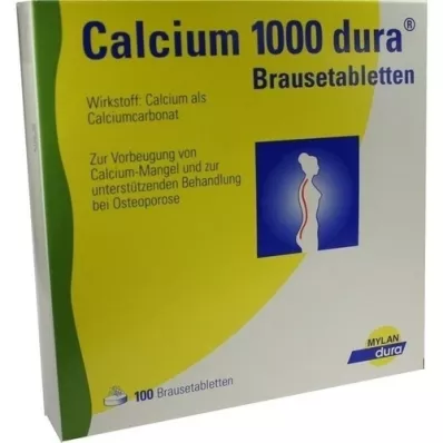 CALCIUM 1000 comprimidos efervescentes dura, 100 uds