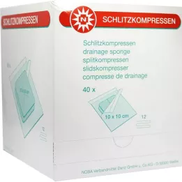 SCHLITZKOMPRESSEN 10x10 cm estéril 12x, 40X2 St
