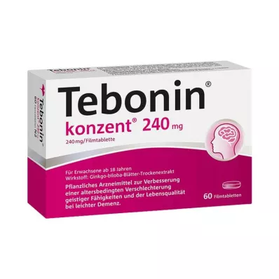 Concentrado de tebonina 240 mg comprimidos recubiertos con película, 60 piezas