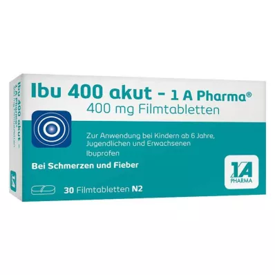IBU 400 akut-1A Pharma comprimidos recubiertos con película, 30 uds