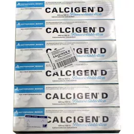 CALCIGEN D 600 mg/400 U.I. Comprimidos efervescentes, 120 uds