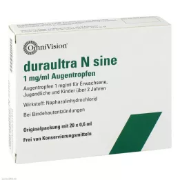 DURAULTRA Gotas oculares N sine, 20X0,6 ml