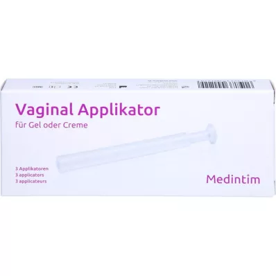 VAGINAL APPLIKATOR para gel/crema, 3 uds