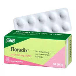 FLORADIX Hierro 100 mg forte comprimidos recubiertos con película, 50 uds