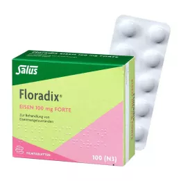 FLORADIX Hierro 100 mg forte comprimidos recubiertos con película, 100 uds