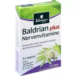 KNEIPP Grageas de valeriana y vitaminas para los nervios, 40 unid