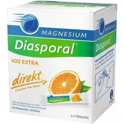 MAGNESIUM DIASPORAL 400 Gránulos extra directos, 50 uds