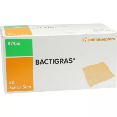 BACTIGRAS gasa de parafina antiséptica 5x5 cm, 50 uds