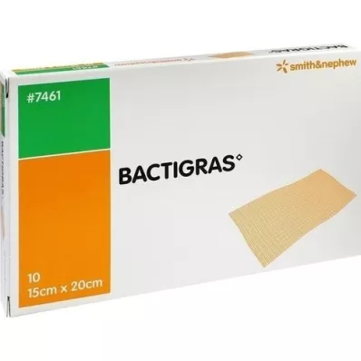 BACTIGRAS gasa de parafina antiséptica 15x20 cm, 10 uds