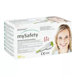 DIAMET lancetas de seguridad lite 29 G 1,5 mm, 50 uds