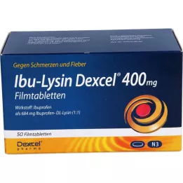 IBU-LYSIN Dexcel 400 mg comprimidos recubiertos con película, 50 uds