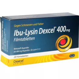 IBU-LYSIN Dexcel 400 mg comprimidos recubiertos con película, 20 uds