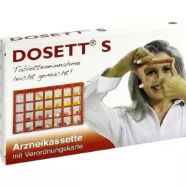 DOSETT S Casete de medicina rojo, 1 ud