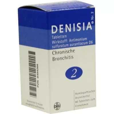 DENISIA 2 Bronquitis Crónica Comprimidos, 80 uds