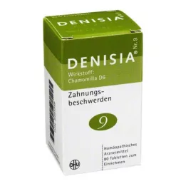 DENISIA 9 Comprimidos para las molestias de la dentición, 80 uds
