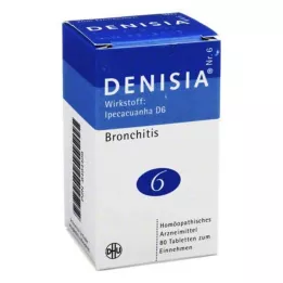 DENISIA 6 Comprimidos respiratorios, 80 uds