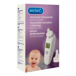 ALVITA Termómetro de infrarrojos para el oído, 1 ud