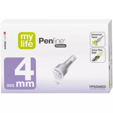 MYLIFE Agujas Penfine Classic 4 mm, 100 unidades