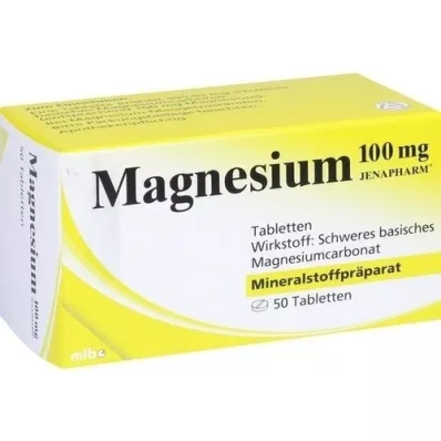 MAGNESIUM 100 mg comprimidos Jenapharm, 50 uds