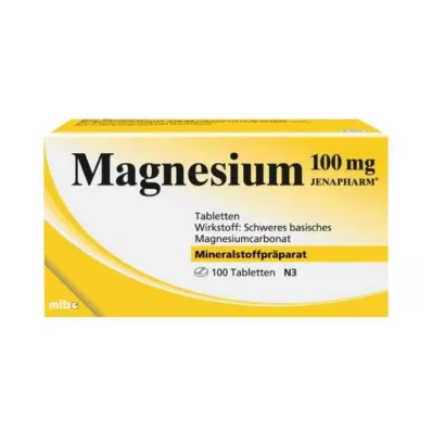Magnesio 100 mg tabletas de Jenapharm, 50 piezas