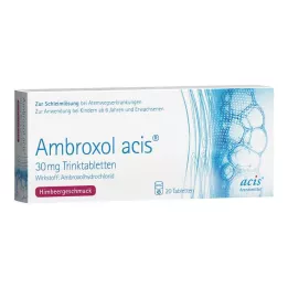 AMBROXOL acis 30 mg comprimidos bebibles, 20 uds