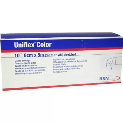 UNIFLEX Vendas universales 8 cmx5 m azul, 10 uds UNIFLEX Vendas universales 8 cmx5 m azul, 10 uds