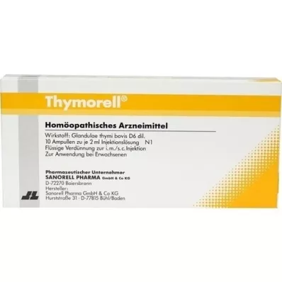 THYMORELL Ampollas de solución inyectable, 10X2 ml