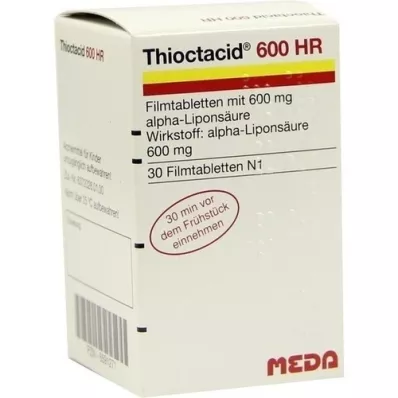 THIOCTACID 600 HR Comprimidos recubiertos, 30 unidades