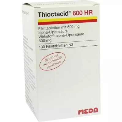 THIOCTACID 600 HR Comprimidos recubiertos con película, 100 uds