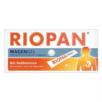 RIOPAN Paquete de barras de gel para el estómago, 10X10 ml
